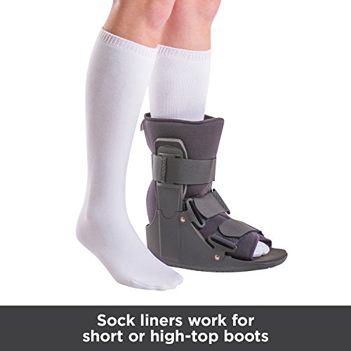 Braceability Replacement Sock Liner For Orthopedic Walking Boots - Medical Tube Cast Socks To Wear Under Aircast Cam Walkers And Leg Or Foot Fracture Boot For Men And Women (Pack Of 2) #TOP3