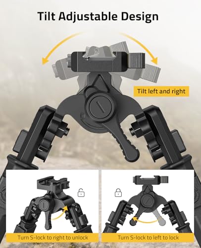 Image of CVLIFE Bipod with Tiltable Head 8-11 Inches Bipod for Outdoors