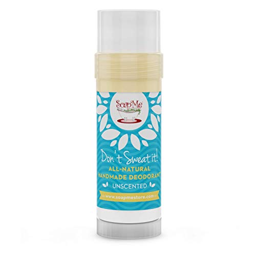 All Natural Deodorant for Women, Men & Kids | Gluten Free, Aluminum Free Deodorant with Organic Coconut Oil, Baking Soda, Arrowroot Powder and Essential Fragrance Oil –Don’t Sweat It in Unscented