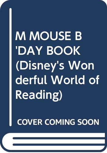 M MOUSE B'DAY BOOK (Disney's Wonderful World of... 0394939638 Book Cover