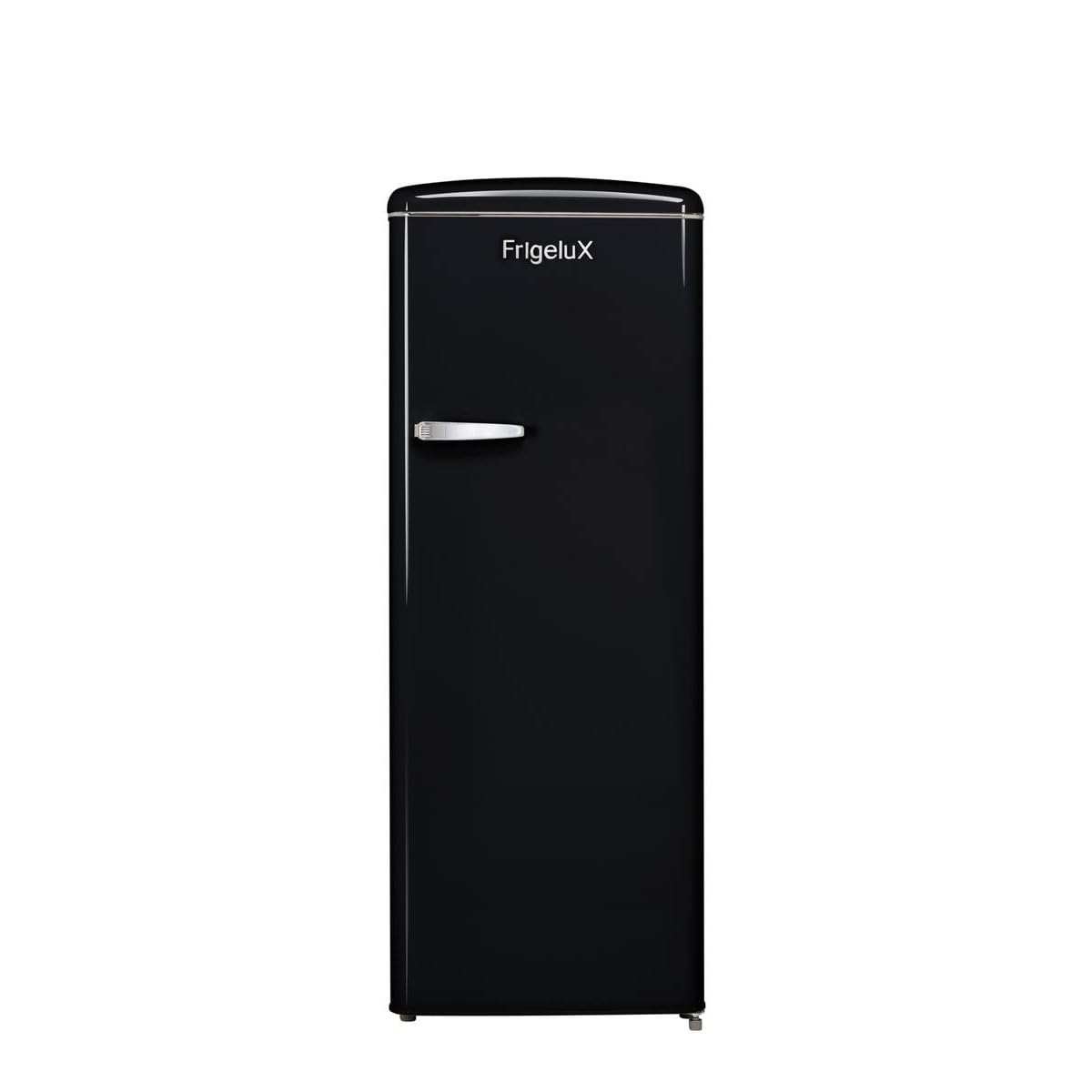 FrigeluX Réfrigérateur Armoire Retro Vintage Noir 218L RF218RNA++
