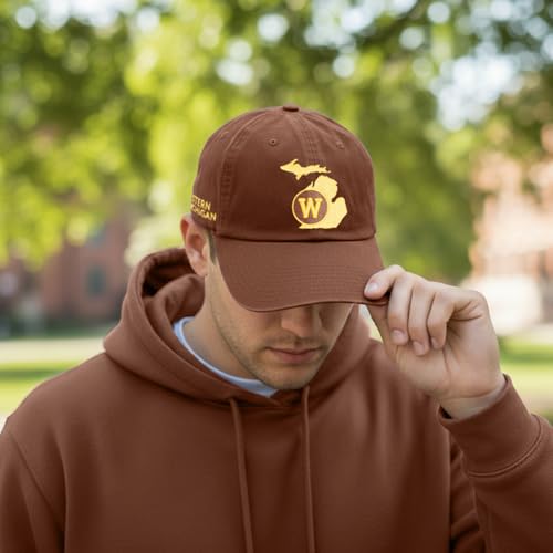 Gorra ajustable bordada Broncos WMU color marrón miniatura 5