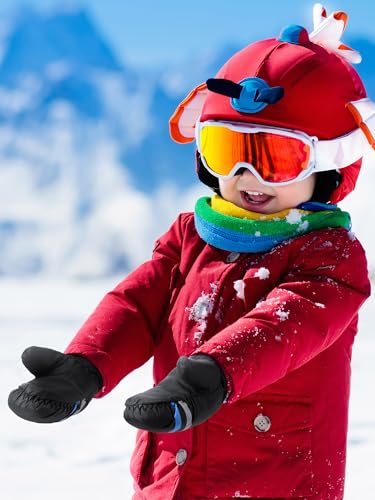 Image of SATINIOR 6 Pairs Kids Snow Mittens