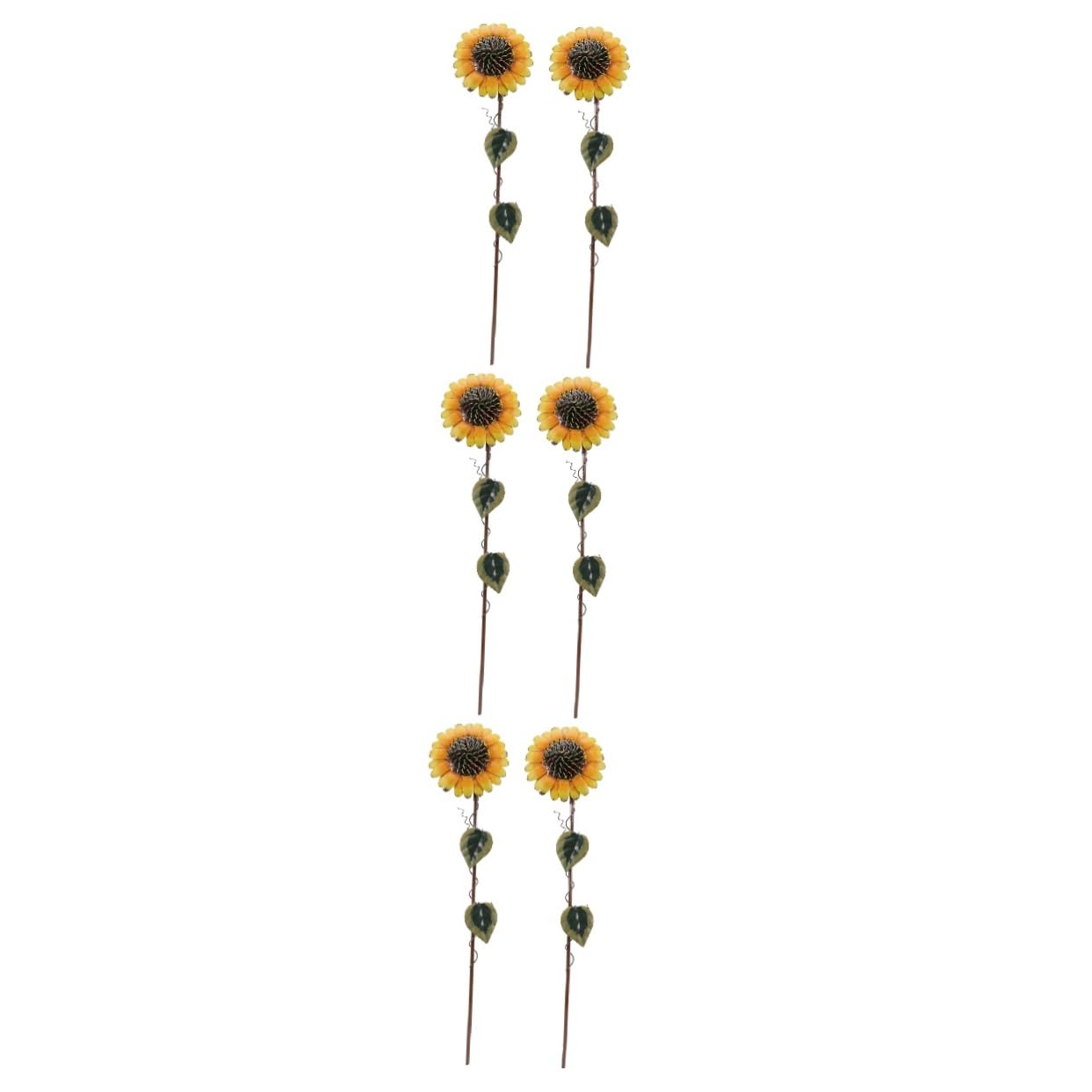 Milisten 3 Sätze Sonnenblumen Gartenstecker Outdoor Gartendekoration Für Patio Und Langlebig Rostfrei Bunte Blumenstecker Für Gartenliebhaber 2 Stücke * 3