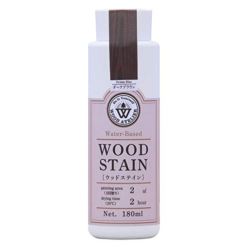 和信ペイント 水性着色剤 ウッドアトリエ ウッドステイン 180ml 800662 木目を生かした着色 WS-12 ダークブラウン
