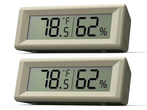 Small Digital Hygrometer, Humidity Meter, Indoor Thermometer, Room Temperature and Humidity Monitor, Gauge with Accurate Sensor, for House, Home, Baby Room, Greenhouse, Humidor, Incubator, Reptiles