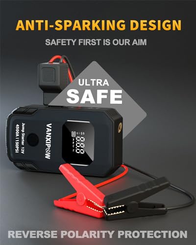 Vanxipow Z8 4500A Portable Car Battery Jump Starter With Air Compressor 150Psi thumb #5