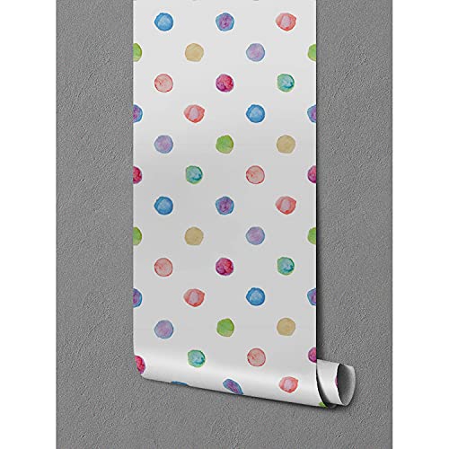 Papier peint polka dot pour masquer les imperfections de vos murs