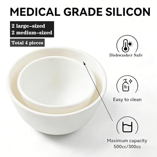 4 tazones de silicona para mascarilla facial DIY miniatura 4