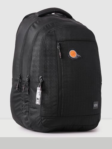 Image of Wiki Stylish Unisex Backpack 6 Durable & Lightweight backpack for Men & Women | Backpack for Office, Gym, Travel (46.5 Litre, Black)