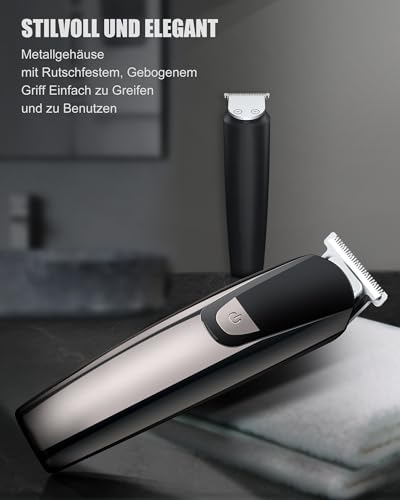 Bartschneider und Haarschneider für Herren, 3-in-1, elektrischer Präzisionsrasierer, kabellos,...