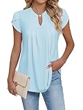 【Occasion appropriée】 ce T-shirt couleur unie/floral pour femmes peut être porté pour diverses activités intérieures ou extérieures, y compris la vie quotidienne, les sorties informelles, les rendez-vous, le travail, le streetwear, la course à pied, l'entraînement, les vacances, les voyages, les fêtes et les sorties à la plage.
