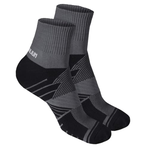 Image of HEELIUM Bamboo Athletic Socks for Men & Women | 3X Tougher & Durable, Ultra Soft & Blister Resistant | Perfect for Gym, Sports & Long Distance Running