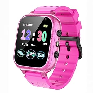 Kinder Smartwatch 26 Spiele mit Schrittzähler, Kamera, Musik, Jungen, Mädchen, Kinderuhr, Video, Wecker, Taschenlampe, Kinder-Smartwatch, Spielzeug, Geschenke für 3-12-jährige Kinder