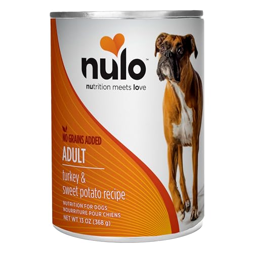 Image of Nulo Grain-Free Turkey & Sweet Potato Recipe Adult Wet Canned Dog Food, 13 Ounce, 12 Cans