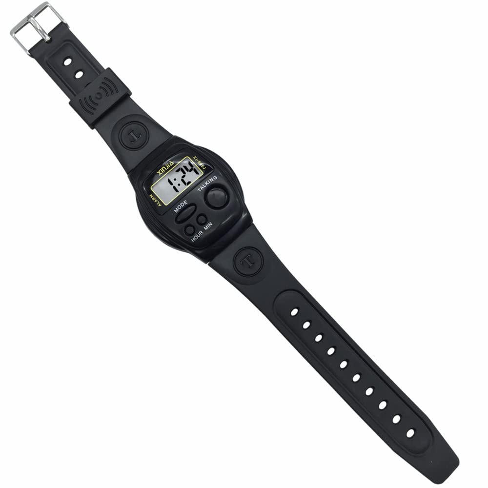 VISIONU Nergo Montre parlante espagnole pour les aveugles, les enfants et les personnes âgées, Sports électroniques Parler Montres Gatget Cadeau 665SP-FR, bande