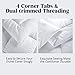 puredown All Season Cal King Size Down Alternative Comforter, Soft Duvet Insert with Corner Tabs (106x90 inch, White)