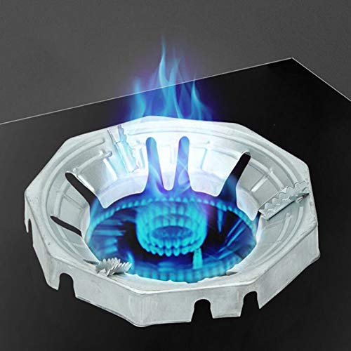 Gas Stove Wok Support Ring Energy Saving Hob Windscreen- Cooktop Aluminum Iron Alloy Trivets Non Slip Pan Rack Universal for Wok Pan Pot Cooking