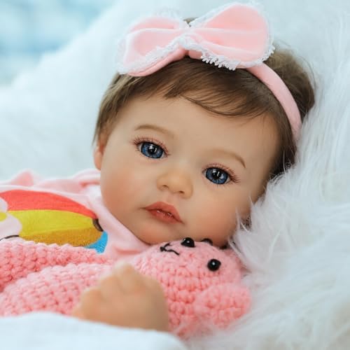 Muñeca Reborn Meadow 18 Pulgadas Cuerpo de Tela Realista miniatura 1