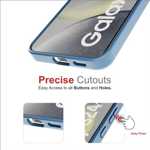 Image of Case for Samsung Galaxy S25 Plus with Mag-Safe, [Anti-Yellowing Technology] [Military Grade Drop Protection] Shockproof Slim Hybrid Phone Case for Samsung Galaxy S25 Plus 5G - Indigo Blue