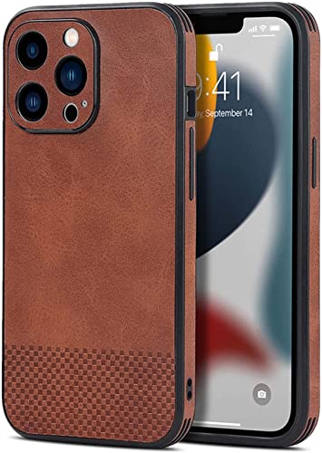 Étui iPhone 13 Pro marron en cuir chic pour le quotidien