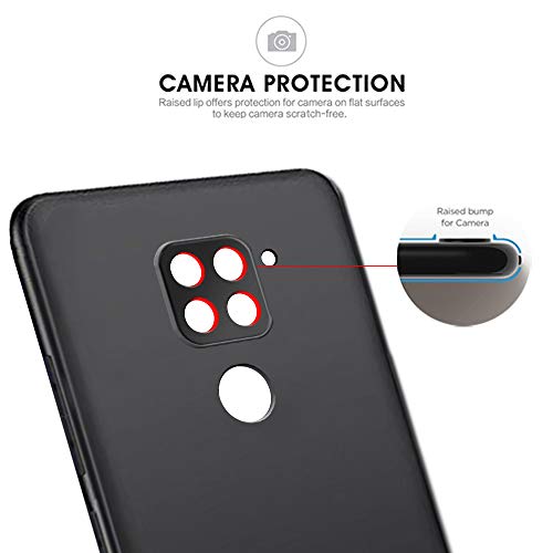 Image of TheGiftKart Sleek Back Cover Case for Redmi Note 9 | Slim Fit Protective Design | Ultra Matte Finish | Camera Protection Bump | Soft Silicon Back Cover Case (Silicone, Black)