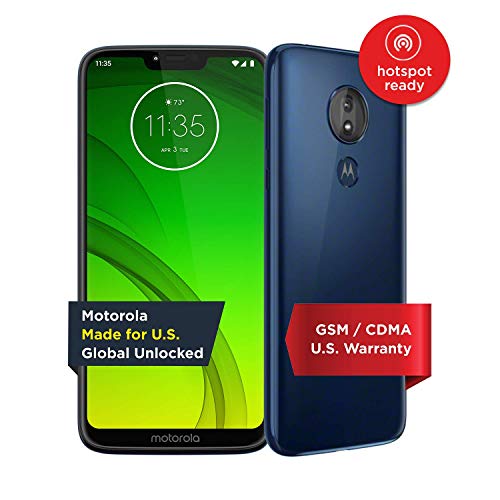 Moto G7 Power | Unlocked | Made for US by Motorola | 3/32GB | 12MP Camera | Blue