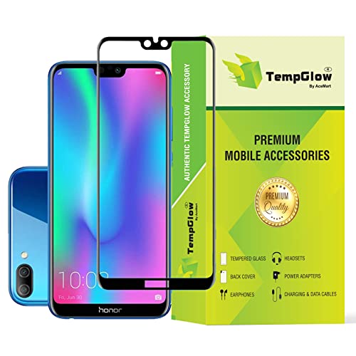 Image of Screen Protector for Huawei Honor 9N (Black) Tempered Glass Edge-to-Edge 6D Screen Guard With Installation Kit
