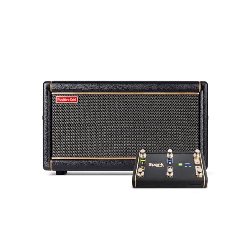 Positive Grid Spark 2 + Spark Control X Bundle – 50W Smart Guitar Practice Amp & Bluetooth Speaker with Built-in Looper, AI Features & Smart App for Electric, Acoustic, & Bass Guitar