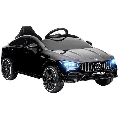 AIYAPLAY Voiture électrique Enfants Mercedes-Benz AMG CLA 45 Voiture à Batterie 12V 2 Moteurs véhicule électrique Enfant 3-6 Ans - télécommande 2,4G Vitesse 3-5...