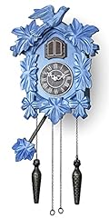 TIMEGEAR Cuckoo Clock with Night Mode, Hand Carved Decorations and Swinging Pendulum (Blue) TIMEGEAR Cuckoo Clock with Night Mode, Hand Carved Decorations and Swinging Pendulum (Blue) product