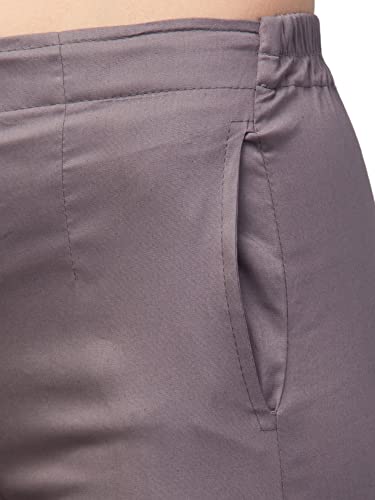 Image of Qute Women's Regular Fit Cotton Blend Casual Trousers (Pack of 1)