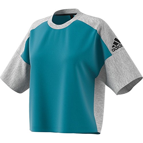 Adidas Zne maillot manches courtes femme noir en coton stretch