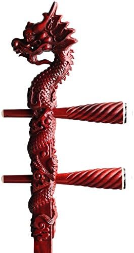 Miniatura 3 de Erhu africano de sándalo de grado concierto con cabeza de dragón grabada - con garantía de Estados Unidos - Instrumento de violín de violín chino de