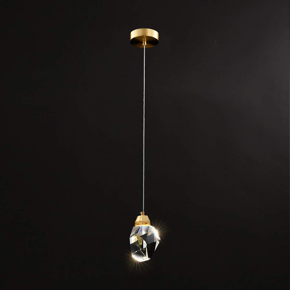 MMRTDJDR Kit de lámpara Colgante de Cristal Luces de Techo Colgantes LED Luces Colgantes de Techo posmodernas nórdicas Lámparas Colgantes Creativas Luz de suspensión Ajustable en Altura Accesorio de