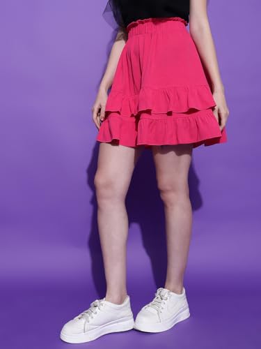 Image of KOTTY Women's Solid and Printed Skirts - A-Line || Pencil || Midi || Maxi || Knee-Length || Flared || Asymmetric Styles for Chic and Comfortable Fashion