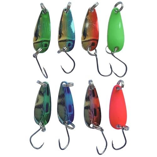 Tear Drop Fishing Lures (Pack of 8 lures) - 2.8cm 3g Fishing Jig