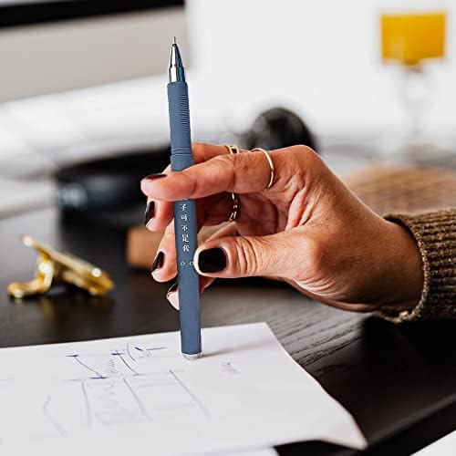 ZORRA 12 PCS Erasable Pens Friction Pens, Cute Pens with Cartoon Design and 6 Black and 6 Blue Refills, Rollerball Pens Rub Put Pens for Kids Adults Students Stationery School Office (0.35mm)