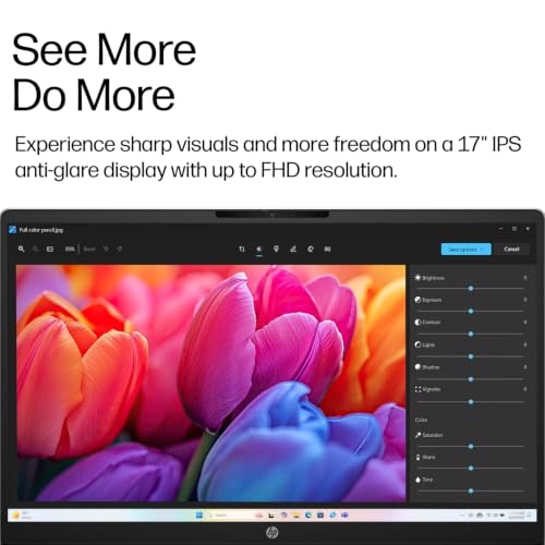 Image of HP OmniBook 3 17.3 inch FHD IPS Laptop, AMD Ryzen 3 30, 8GB LPDDR5 RAM, 512GB SSD, Backlit Keyboard, Wi-Fi 6, Bluetooth 5.4, Copilot Key, 1080p FHD Webcam, Windows 11 Home with Microsoft 365 for the Web