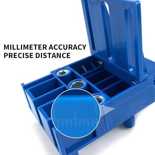 GIONAR 44PCS Dowel Jig Kit - Professional Woodworking Doweling Jig with Metal Sleeve, Complete Drill Guide Set Featuring 6/8/10mm Bits & Wooden Dowels for Exact Joinery 5 GIONAR 44PCS Dowel Jig Kit - Professional Woodworking Doweling Jig with Metal Sleeve, Complete Drill Guide Set Featuring 6/8/10mm Bits & Wooden Dowels for Exact Joinery - Image 5