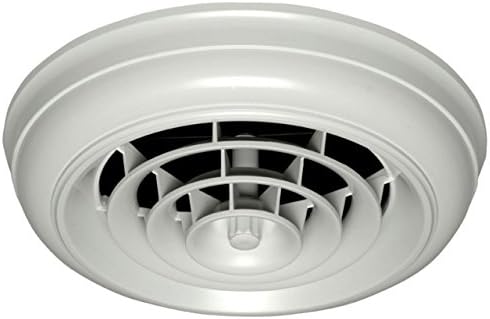 HT-CCG6B-R1 Difusor de techo redondo blanco con tapa de 6 pulgadas