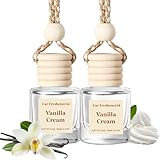 Burst Bird Car Air Freshener Hanging, Vanilla Cream Fragrance Oil Air Diffuser for Car, Long Lasting Car Air Fresheners, Made in USA (2 Pack)