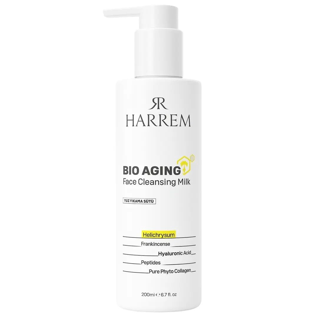 Harrem Bio Aging Kuru Ciltler için Yüz Yıkama Sütü