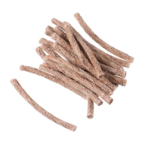 Happyyami 30Pcs Camping Fire Starter Jute Rope Lightweight Outdoor Ignite Supplies for Hiking Barbecues Signal Fires Emergency Situations Present for Camping