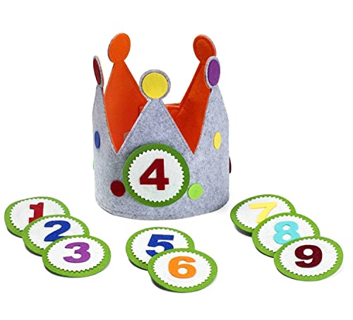 Corona Compleanno Poke Mon per Bambini con Numeri