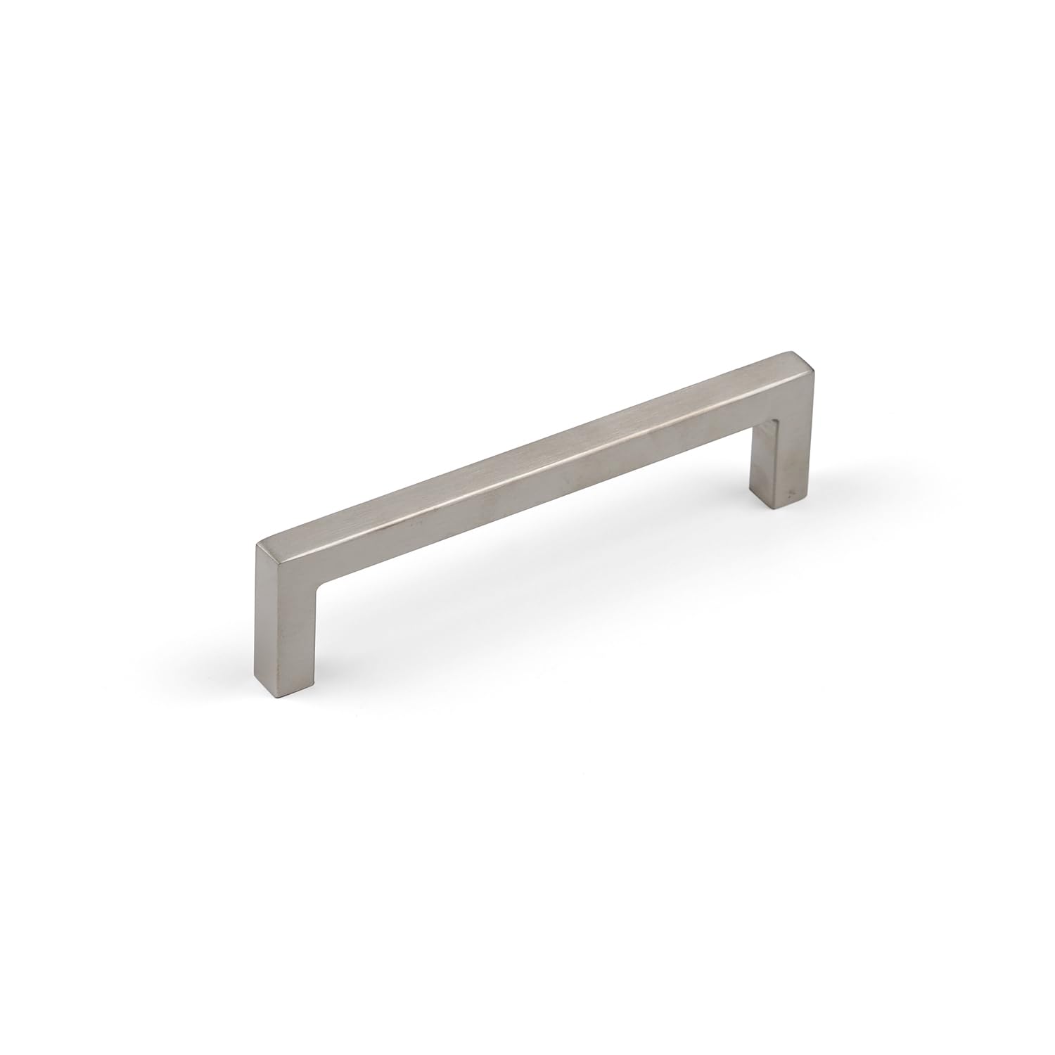 Handle & Home Brushed Nickel 128Mm Square Handle Cabinet Handle Drawer Cupboard Hardware