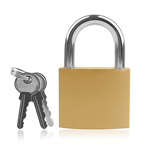 Lamondre Candado resistente de 60 mm con llaves, candado de alta seguridad al aire libre, candado de llave para almacén, garaje, jardín, cobertizo Cover