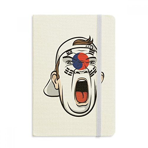 Masque Corée drapeau carnet A5 journal intime rigide multicolore