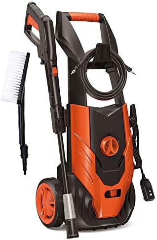 ENSTVER Electric Power Washer,1800PSI 1.8 GPM 1800W Washer Cleaner Machine with,Spray Gun,Spray Brush,Adjustable Nozzles and Onboard Detergent Tank