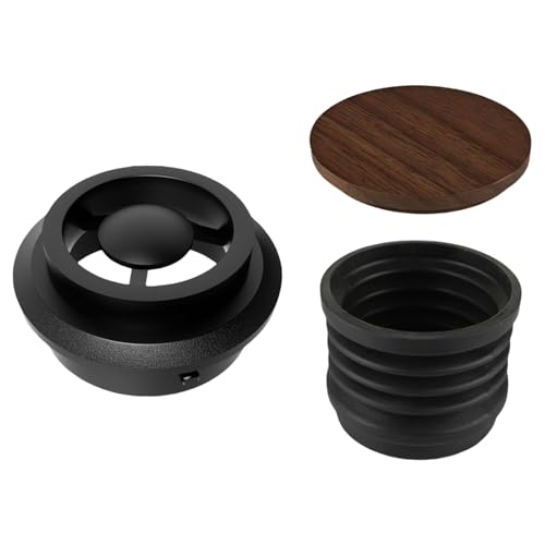 VIVIWI Molinillo de café con tolvas de dosis única, cubo de frijoles de presión manual con fuelle de silicona, adecuado para máquinas de varias series